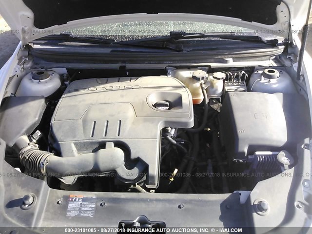 1G1ZC5E08CF335196 - 2012 CHEVROLET MALIBU 1LT თეთრი ფოტო 10