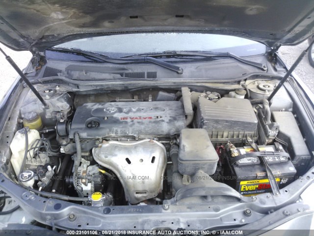 4T1BE46K28U251905 - 2008 TOYOTA CAMRY CE/LE/XLE/SE GRAY photo 10