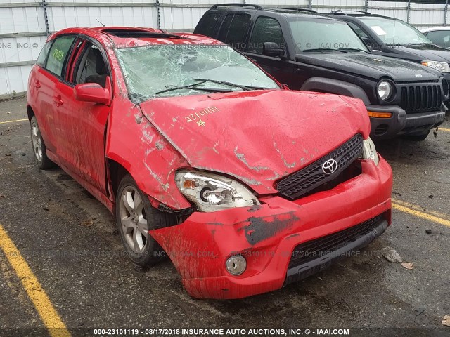 2T1KR32E46C599718 - 2006 TOYOTA COROLLA MATRIX XR RED photo 1