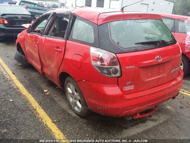 2T1KR32E46C599718 - 2006 TOYOTA COROLLA MATRIX XR RED photo 3