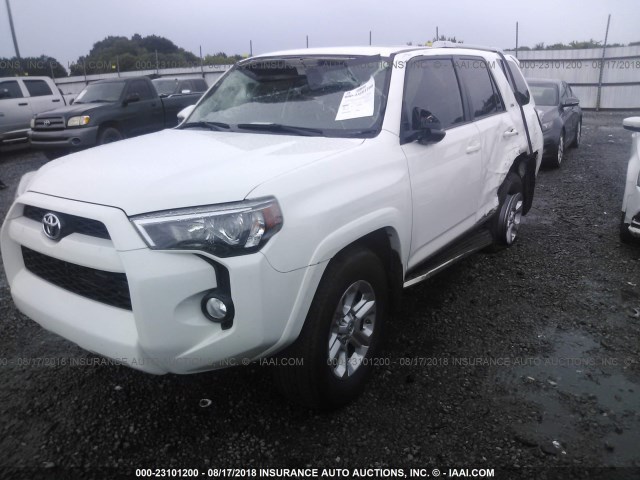 JTEZU5JR9E5076036 - 2014 TOYOTA 4RUNNER SR5/LIMITED WHITE photo 2