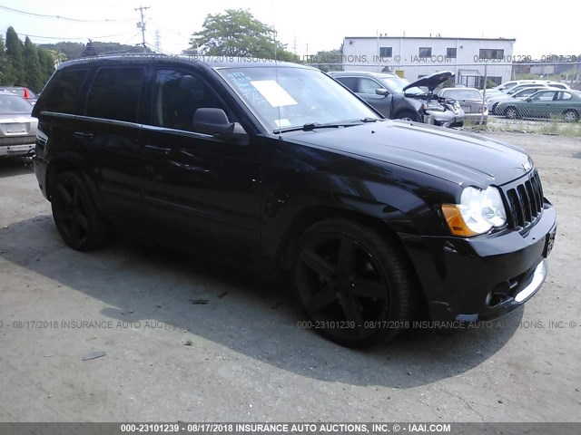 1J8HR78348C106048 - 2008 JEEP GRAND CHEROKEE SRT-8 BLACK photo 1