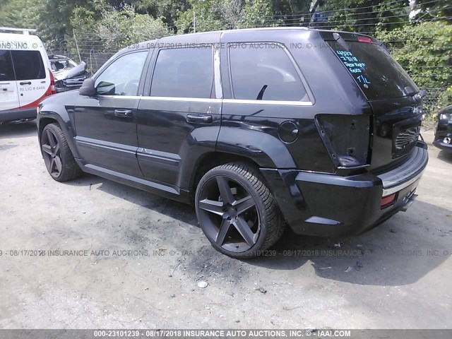 1J8HR78348C106048 - 2008 JEEP GRAND CHEROKEE SRT-8 BLACK photo 3