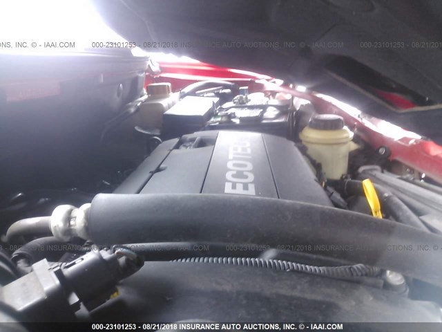 KL1TD5DE1BB139427 - 2011 CHEVROLET AVEO LS/LT წითელი ფოტო 10