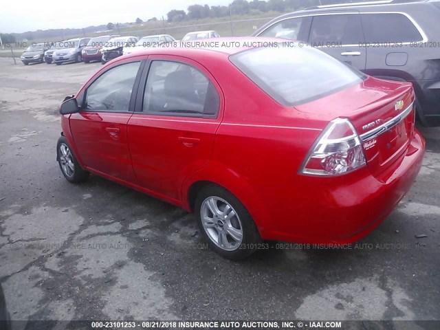 KL1TD5DE1BB139427 - 2011 CHEVROLET AVEO LS/LT წითელი ფოტო 3