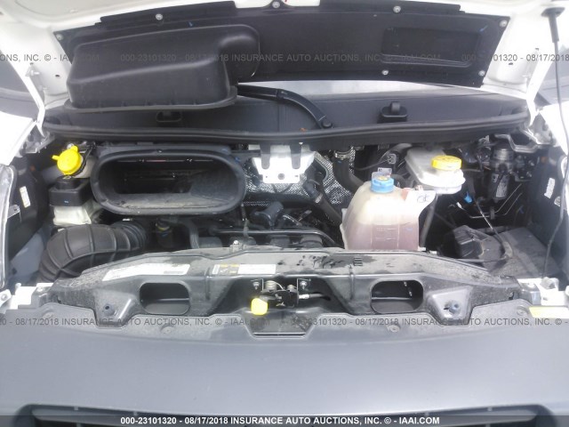 3C6TRVAG0JE104936 - 2018 RAM PROMASTER 1500 1500 STANDARD WHITE photo 10