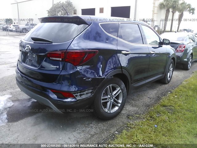 5XYZT3LB0JG542790 - 2018 HYUNDAI SANTA FE SPORT  BLUE photo 6