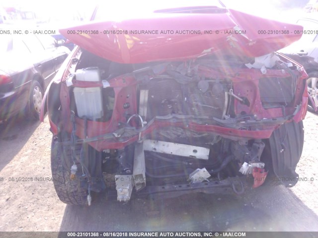 5TELU42N47Z416709 - 2007 TOYOTA TACOMA DOUBLE CAB RED photo 6