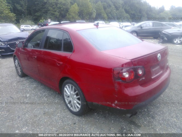 3VWRJ71K28M194999 - 2008 VOLKSWAGEN JETTA WOLFSBURG 红色 照片 3