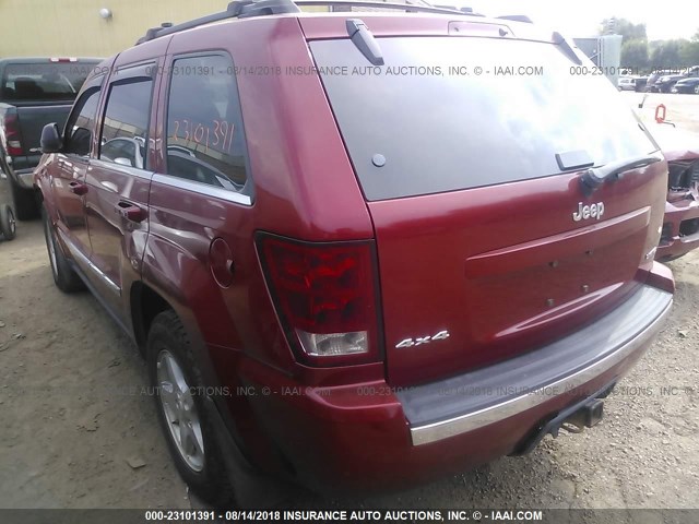 1J4HR58N15C611936 - 2005 JEEP GRAND CHEROKEE LIMITED RED photo 3