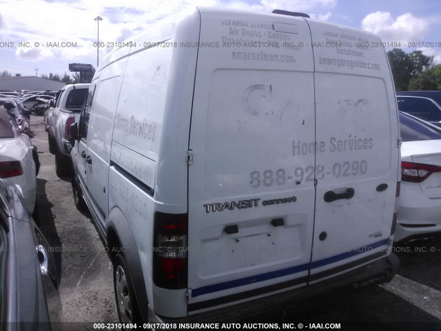 NM0LS7AN7DT130465 - 2013 FORD TRANSIT CONNECT XL WHITE photo 3