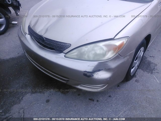 4T1BE32KX2U036232 - 2002 TOYOTA CAMRY LE/XLE/SE Qızıl foto 6