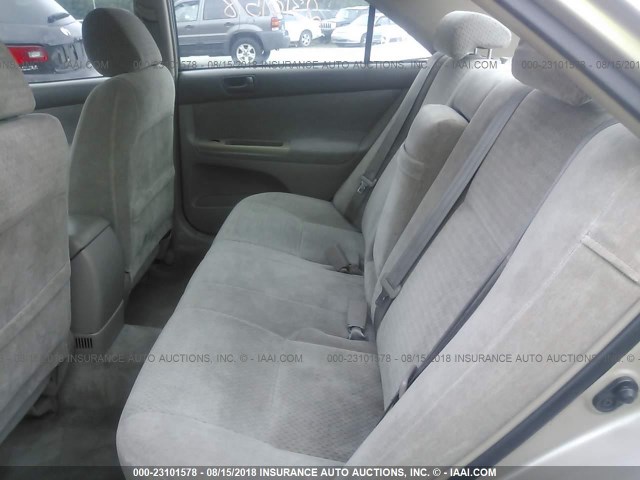 4T1BE32KX2U036232 - 2002 TOYOTA CAMRY LE/XLE/SE Qızıl foto 8