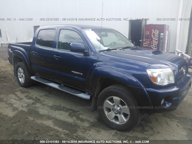 5TELU42N38Z535966 - 2008 TOYOTA TACOMA DOUBLE CAB BLUE photo 1