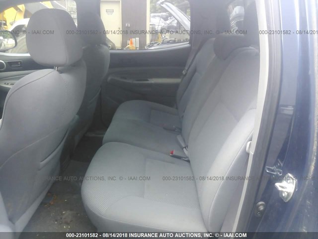 5TELU42N38Z535966 - 2008 TOYOTA TACOMA DOUBLE CAB ლურჯი ფოტო 8