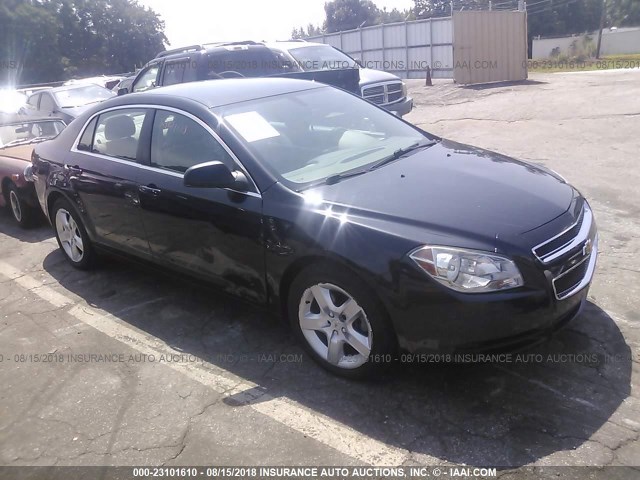 1G1ZB5E12BF115577 - 2011 CHEVROLET MALIBU LS BLACK photo 1