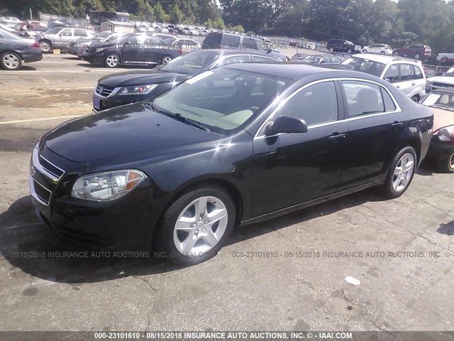 1G1ZB5E12BF115577 - 2011 CHEVROLET MALIBU LS BLACK photo 2