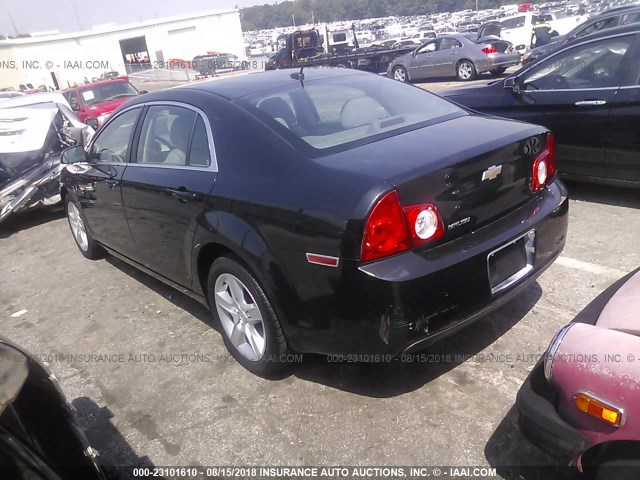 1G1ZB5E12BF115577 - 2011 CHEVROLET MALIBU LS BLACK photo 3