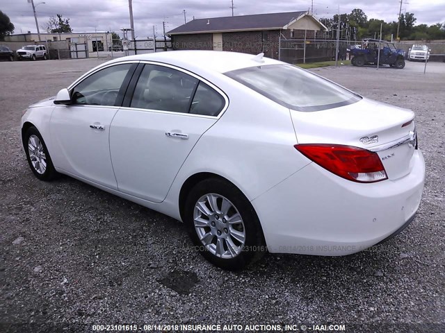 2G4GS5ER7C9140534 - 2012 BUICK REGAL PREMIUM WHITE photo 3