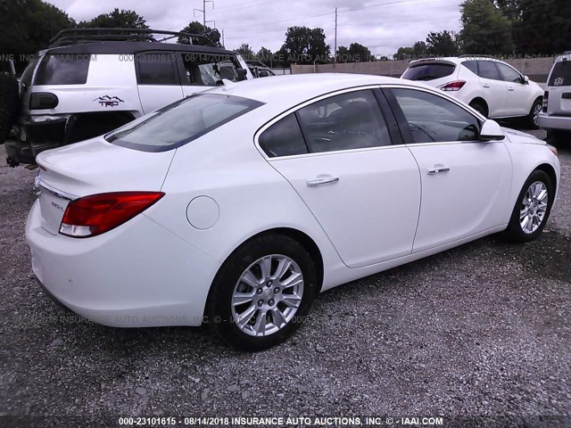 2G4GS5ER7C9140534 - 2012 BUICK REGAL PREMIUM WHITE photo 4