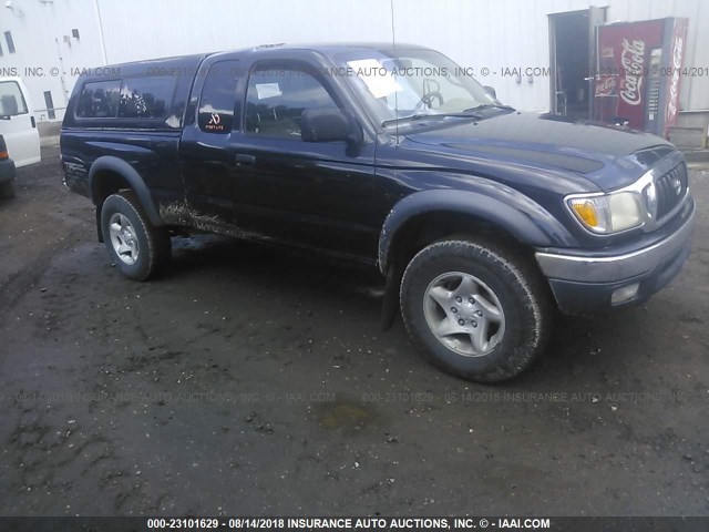 5TEWN72N43Z146080 - 2003 TOYOTA TACOMA XTRACAB BLACK photo 1