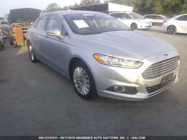 3FA6P0LU1DR260679 - 2013 FORD FUSION SE HYBRID SILVER photo 1