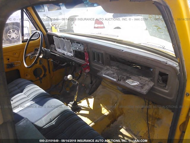 F10BRBE4401 - 1978 FORD F100 YELLOW photo 5