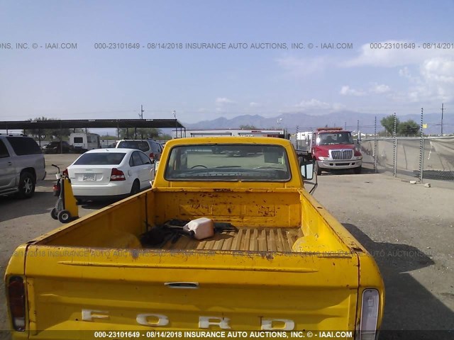 F10BRBE4401 - 1978 FORD F100 YELLOW photo 8