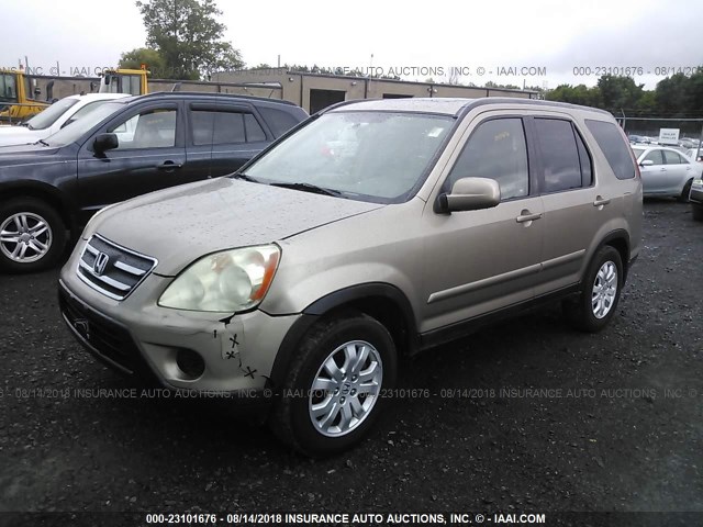 SHSRD78986U409261 - 2006 HONDA CR-V SE/EX GOLD photo 2