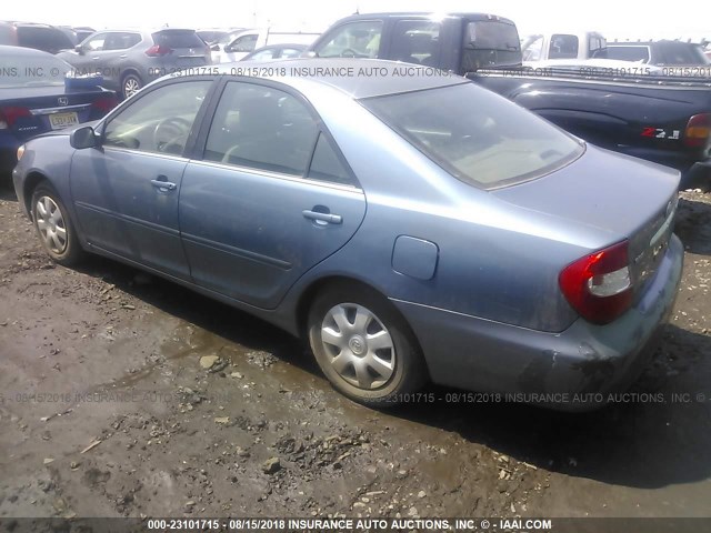 4T1BE32K12U581297 - 2002 TOYOTA CAMRY LE/XLE/SE Mavi foto 3
