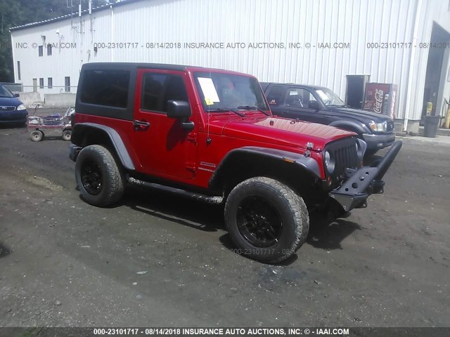 1J4AA2D10BL511297 - 2011 JEEP WRANGLER SPORT RED photo 1