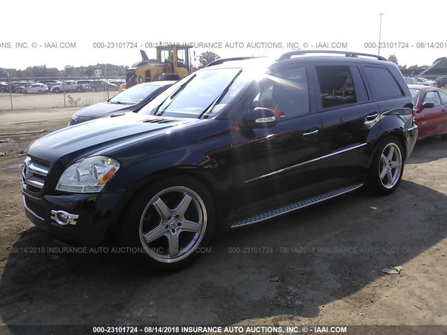 4JGBF71E48A424020 - 2008 MERCEDES-BENZ GL 450 4MATIC BLACK photo 2