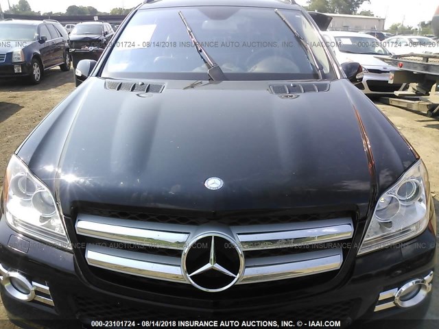 4JGBF71E48A424020 - 2008 MERCEDES-BENZ GL 450 4MATIC BLACK photo 6