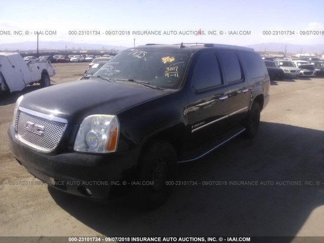 1GKFK06299R206721 - 2009 GMC YUKON XL BLACK photo 2