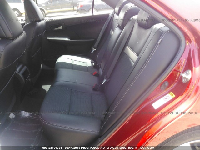 4T1BF1FK8EU801051 - 2014 TOYOTA CAMRY L/SE/LE/XLE 勃艮第红 照片 8
