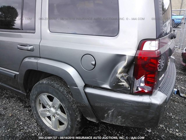 1J8HG48N98C128388 - 2008 JEEP COMMANDER SPORT ნაცრისფერი ფოტო 6