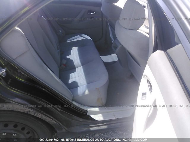 4T1BE46K78U196982 - 2008 TOYOTA CAMRY CE/LE/XLE/SE BLACK photo 8
