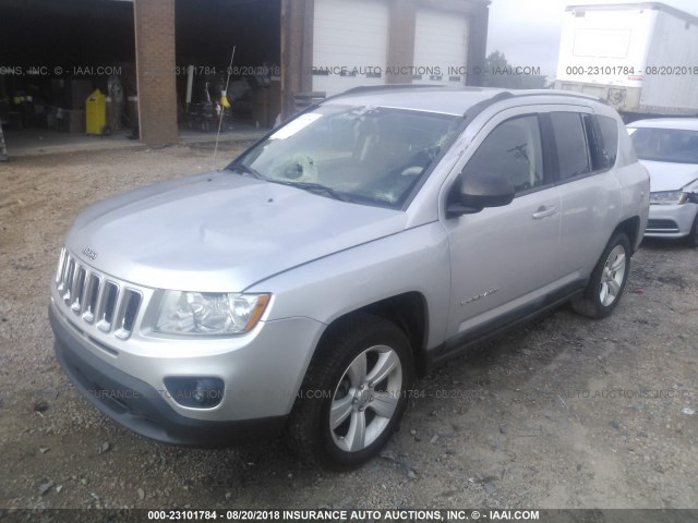 1J4NF1FBXBD258020 - 2011 JEEP COMPASS SPORT SILVER photo 2