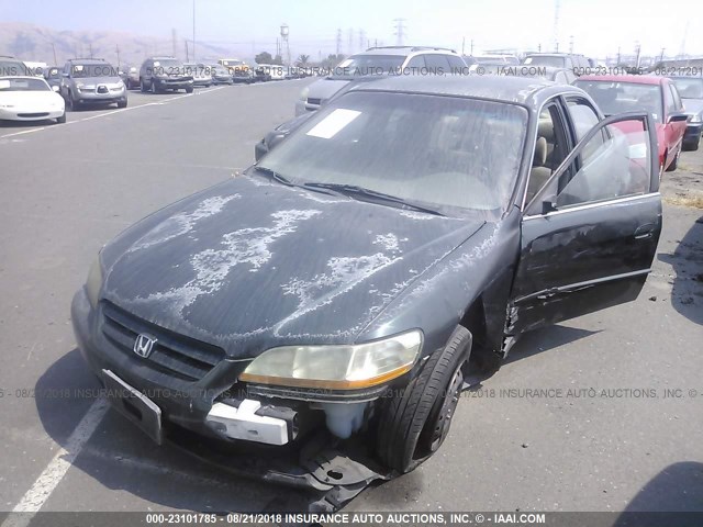 1HGCF86661A118797 - 2001 HONDA ACCORD VALUE GREEN photo 2