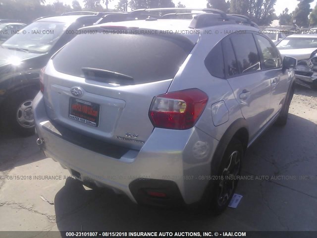 JF2GPAKC9E8294757 - 2014 SUBARU XV CROSSTREK 2.0 LIMITED SILVER photo 4