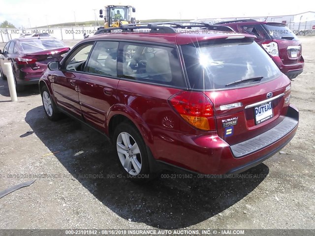 4S4BP67C154370957 - 2005 SUBARU LEGACY OUTBACK 2.5 XT LIMITED RED photo 3