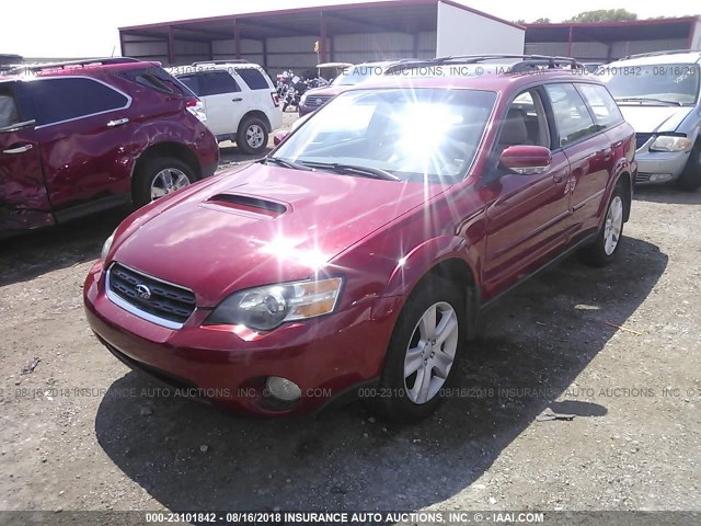 4S4BP67C154370957 - 2005 SUBARU LEGACY OUTBACK 2.5 XT LIMITED RED photo 6