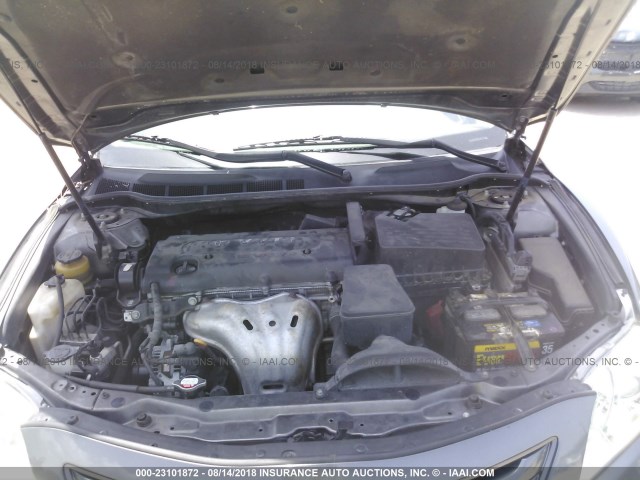4T4BE46K57R005483 - 2007 TOYOTA CAMRY NEW GENERAT CE/LE/XLE/SE GRAY photo 10