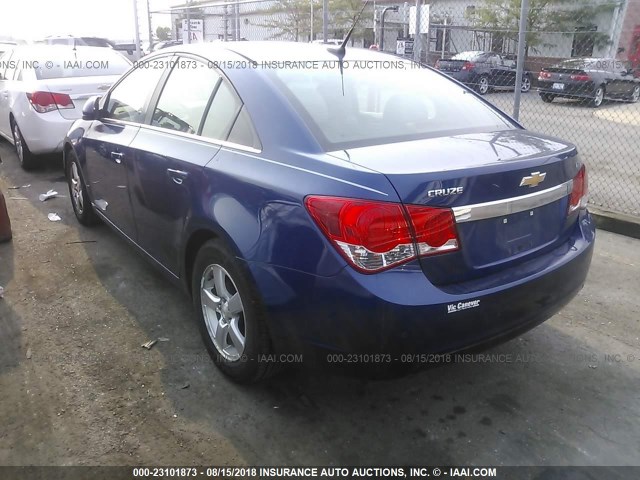 1G1PF5SC5C7124710 - 2012 CHEVROLET CRUZE BLUE photo 3