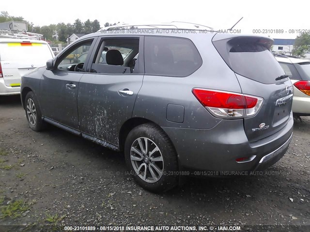 5N1AR2MM8FC660356 - 2015 NISSAN PATHFINDER S/SV/SL/PLATINUM 灰色 照片 3