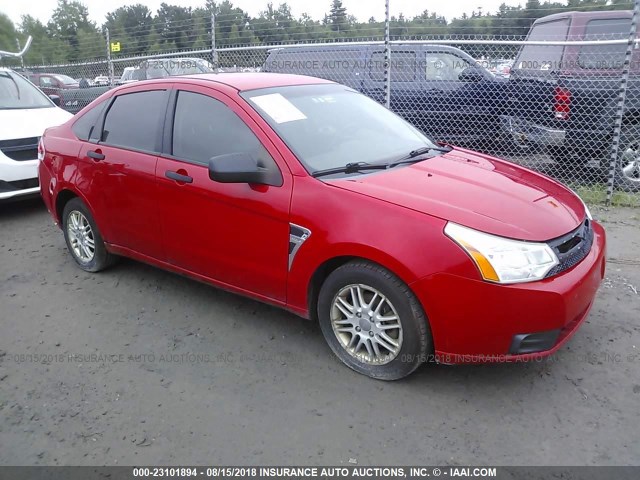 1FAHP35N58W175296 - 2008 FORD FOCUS SE/SEL/SES RED photo 1