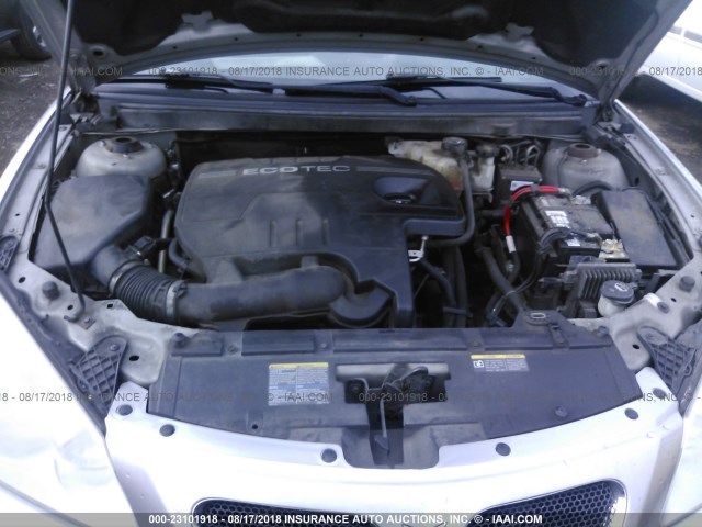 1G2ZF57B084222931 - 2008 PONTIAC G6 VALUE LEADER/BASE SILVER photo 10