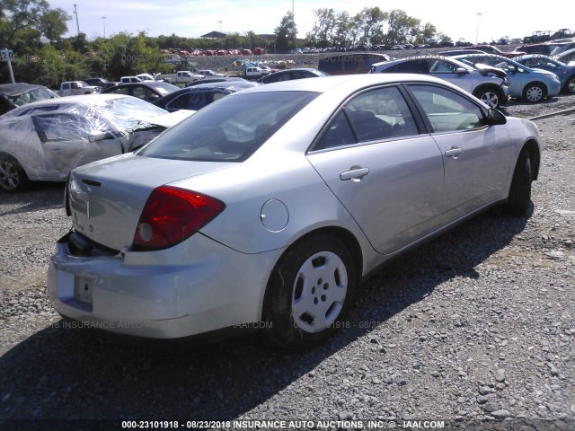 1G2ZF57B084222931 - 2008 PONTIAC G6 VALUE LEADER/BASE SILVER photo 4