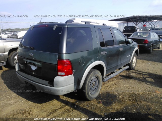 1FMZU62E02UA61931 - 2002 FORD EXPLORER XLS GREEN photo 4