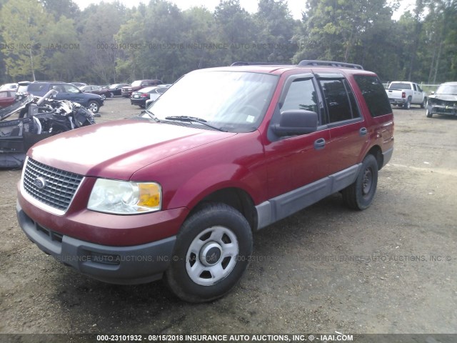 1FMPU13575LA91351 - 2005 FORD EXPEDITION XLS RED photo 2